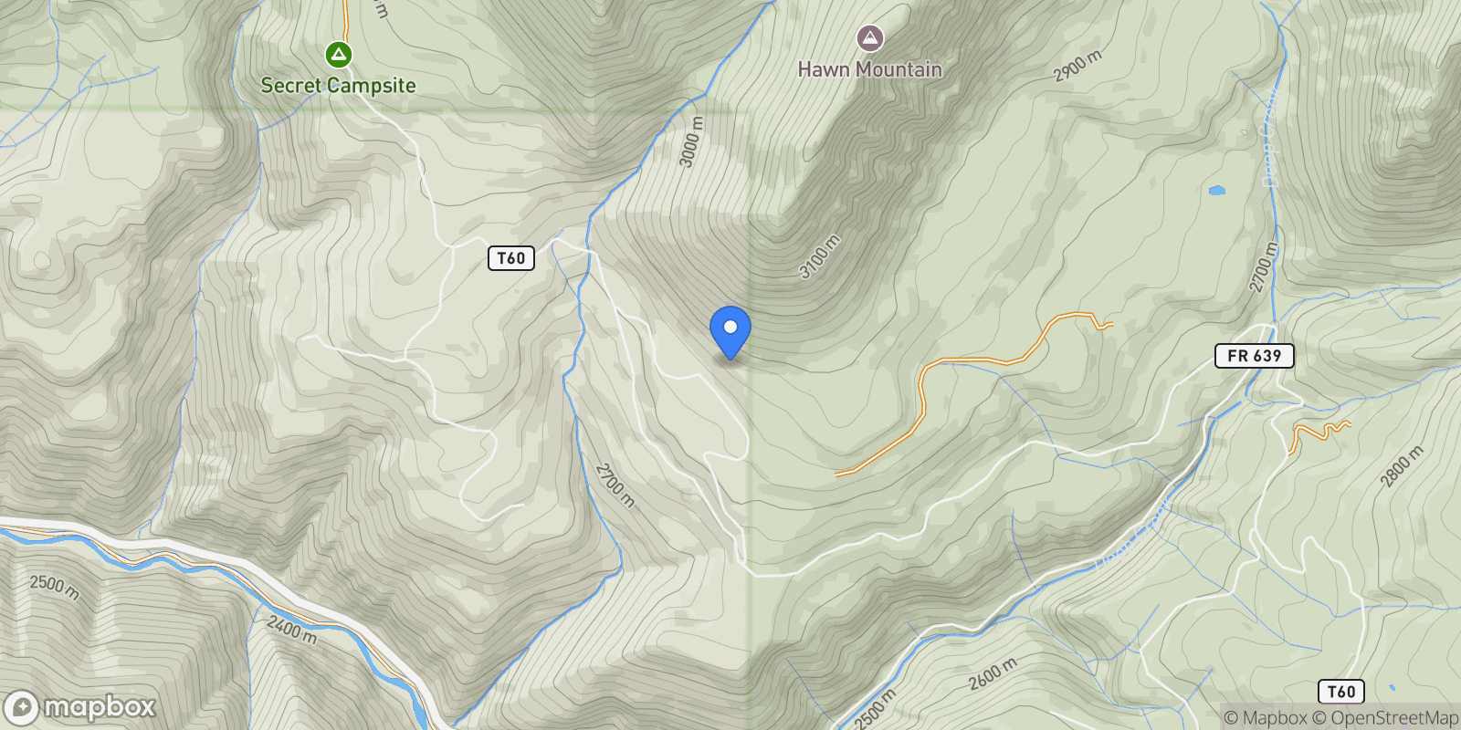 Map showing 680 Hawn Lane , Telluride, CO 81435, Mountain Village, Colorado, United States.