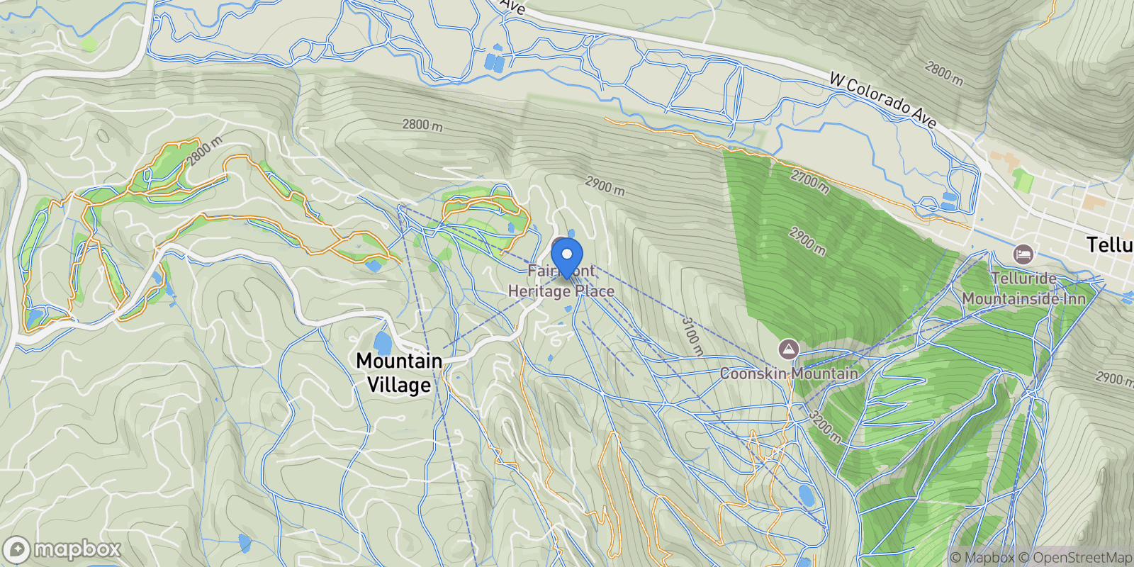 Map showing 129 Lost Creek Lane Unit 11 , Mountain Village, CO 81435, Mountain Village, Colorado, United States.