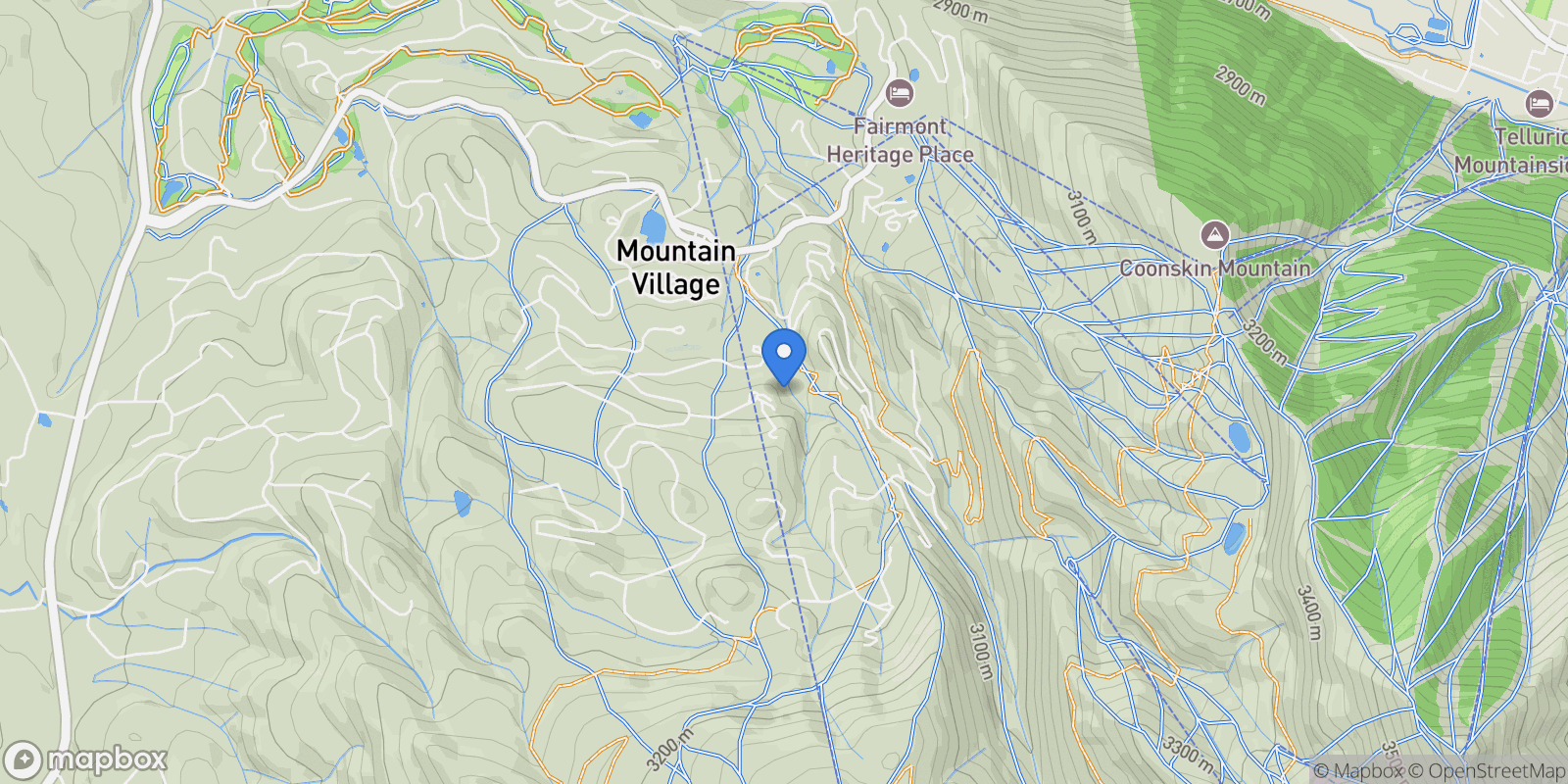 Map showing 123 Autumn Lane , Mountain Village, CO 81435, Mountain Village, Colorado, United States.