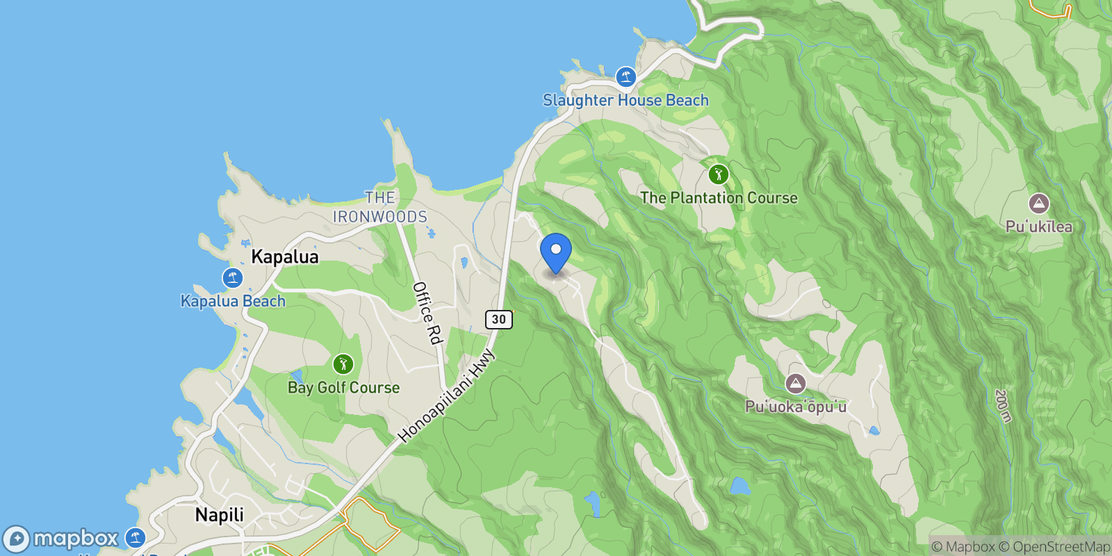 Map showing 210 Naio Place, Lahaina, HI 96761, Lahaina, Hawaii, United States.