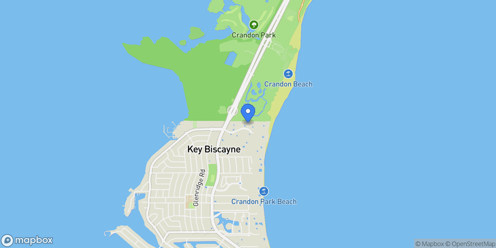 Map showing 155 Ocean Lane Dr Unit# 1113, Key Biscayne, FL 33149, Key Biscayne, Florida, United States.