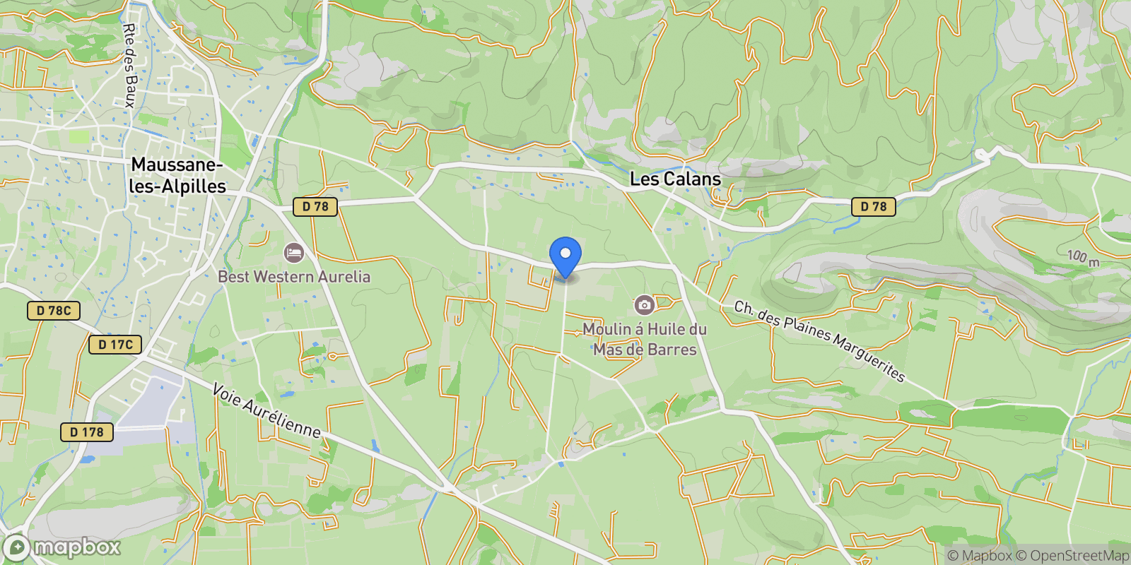 Map showing Paradou, Provence-Alpes-Côte d'Azur, France.
