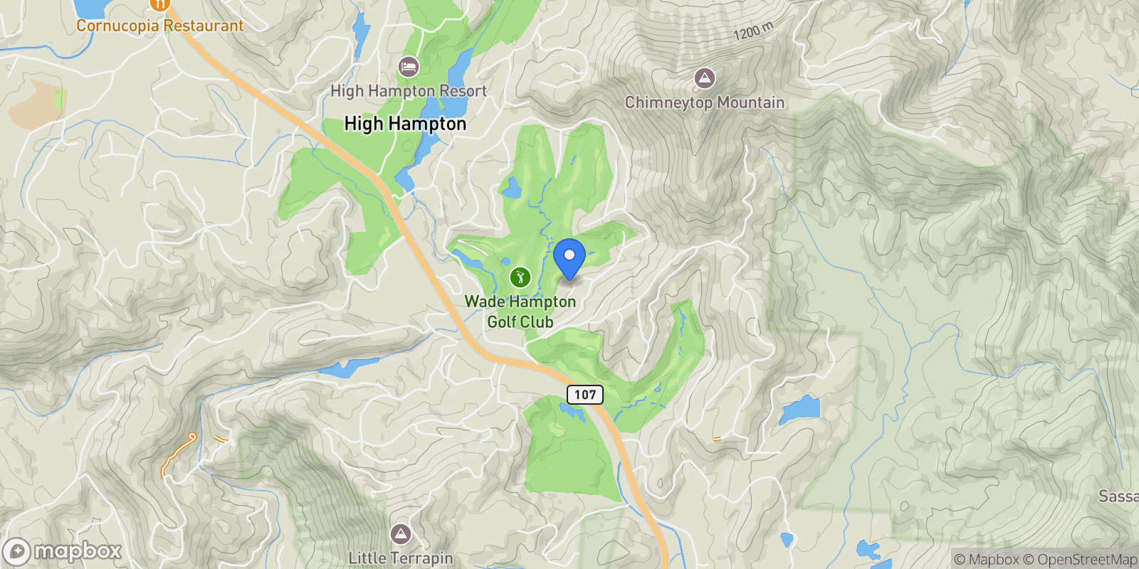 Map showing 78 Whisper Fade Road, Cashiers, NC 28717, Highlands, North Carolina, United States.