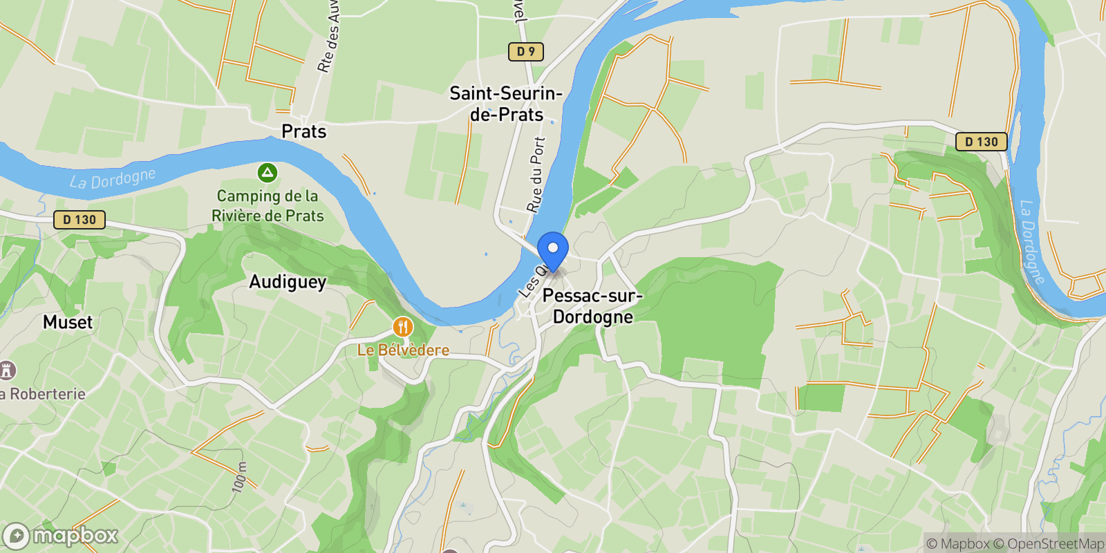 Map showing Gironde, Pessac-sur-Dordogne, Nouvelle-Aquitaine, France.