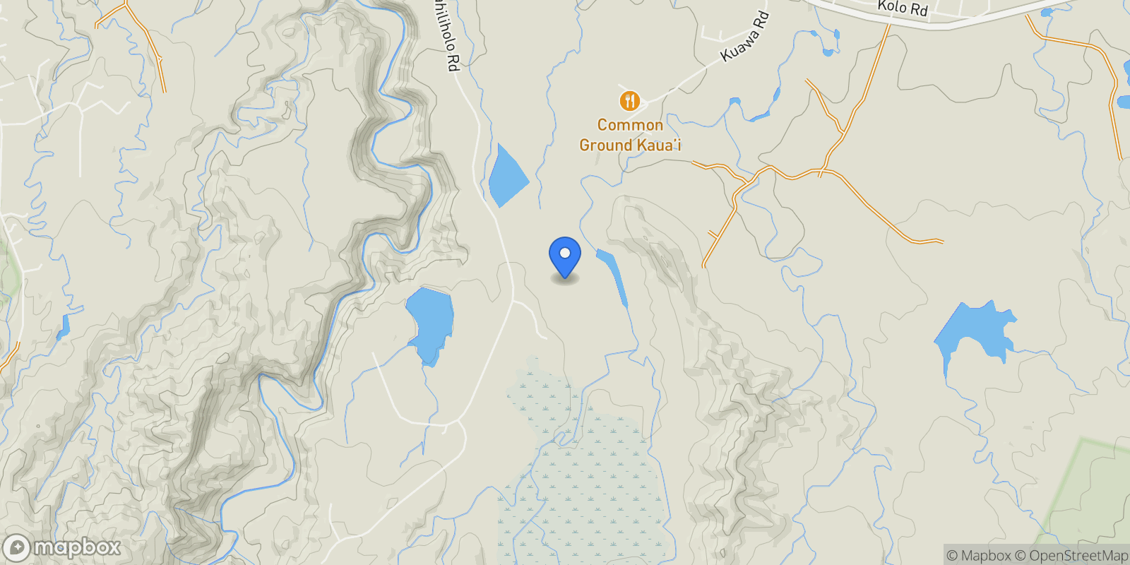 Map showing 5641 Kahiliholo Rd, Kilauea, HI 96754, Kilauea, Hawaii, United States.