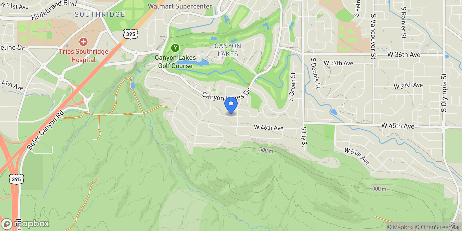 Map showing 3501 W 42nd Ave, Kennewick, WA 99337, Kennewick, Washington, United States.