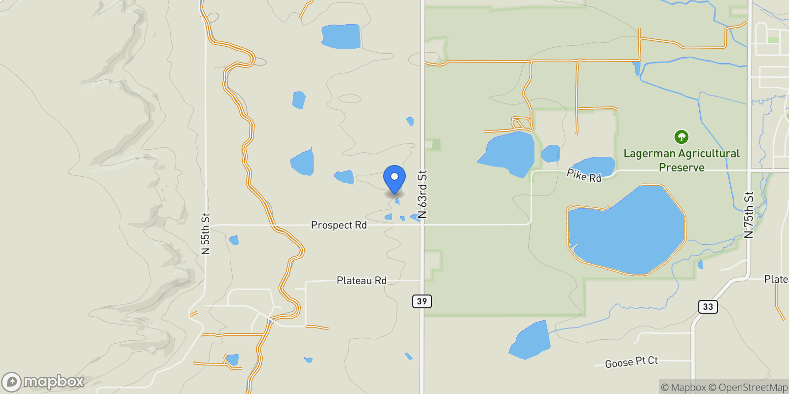 Map showing 6231 Prospect Road, Longmont, Colorado, United States.
