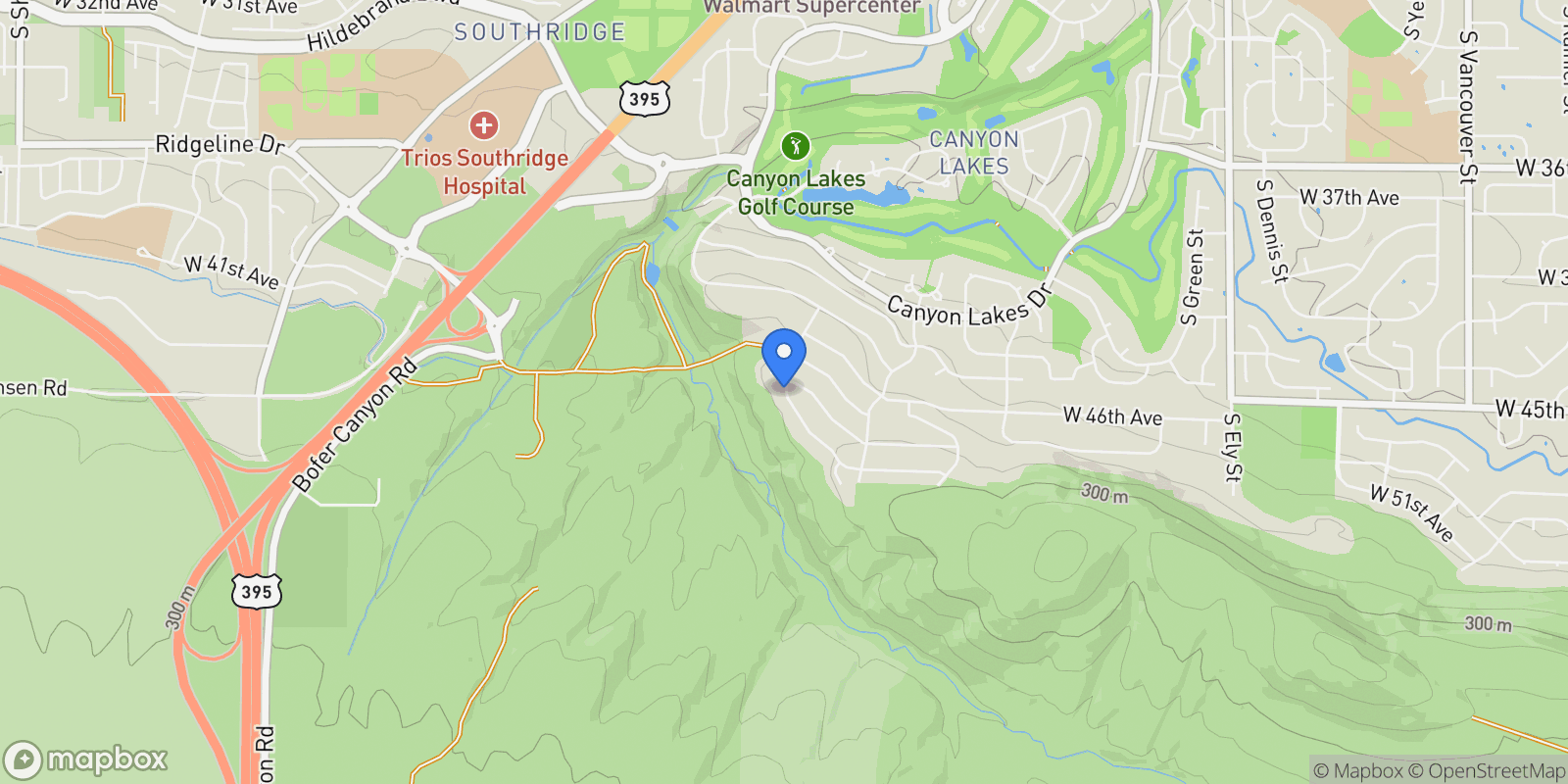 Map showing 4880 S Reed Street, Kennewick, WA 99337, Kennewick, Washington, United States.