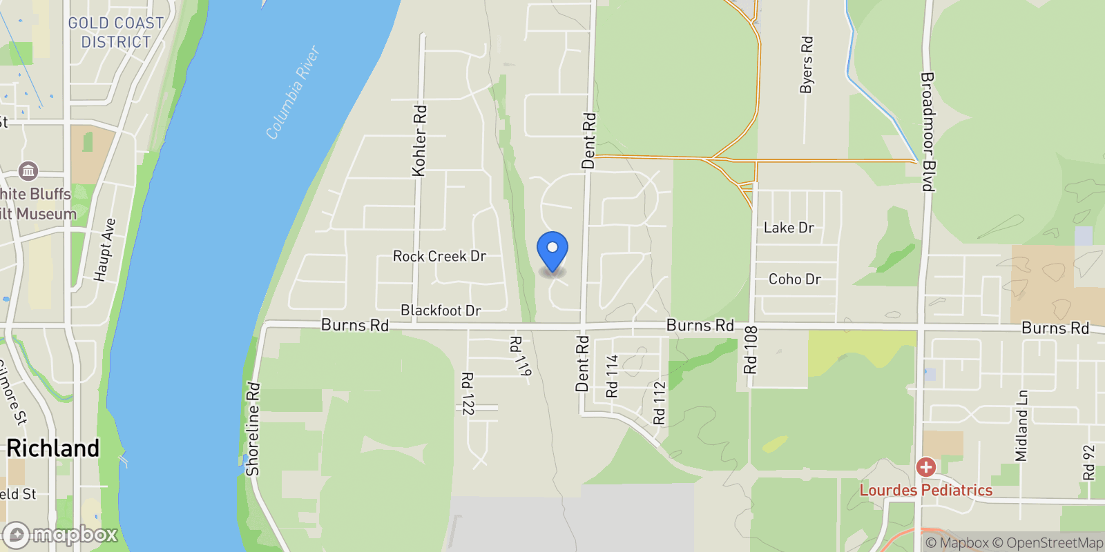 Map showing 11702 Cordon Crest Court, Pasco, WA 99301, Pasco, Washington, United States.
