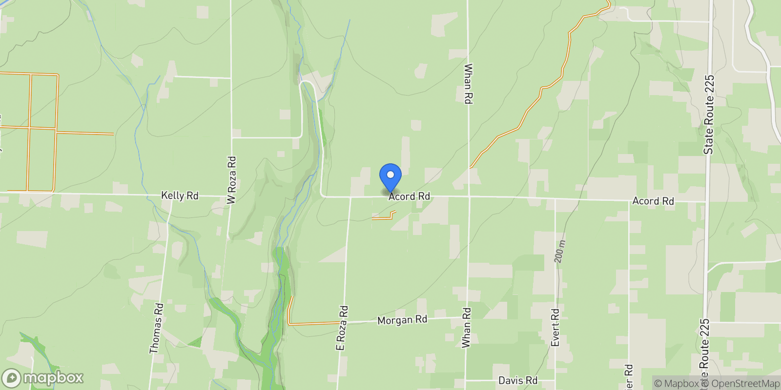 Map showing 11816 W Acord Road, Benton City, WA 99320, Benton City, Washington, United States.