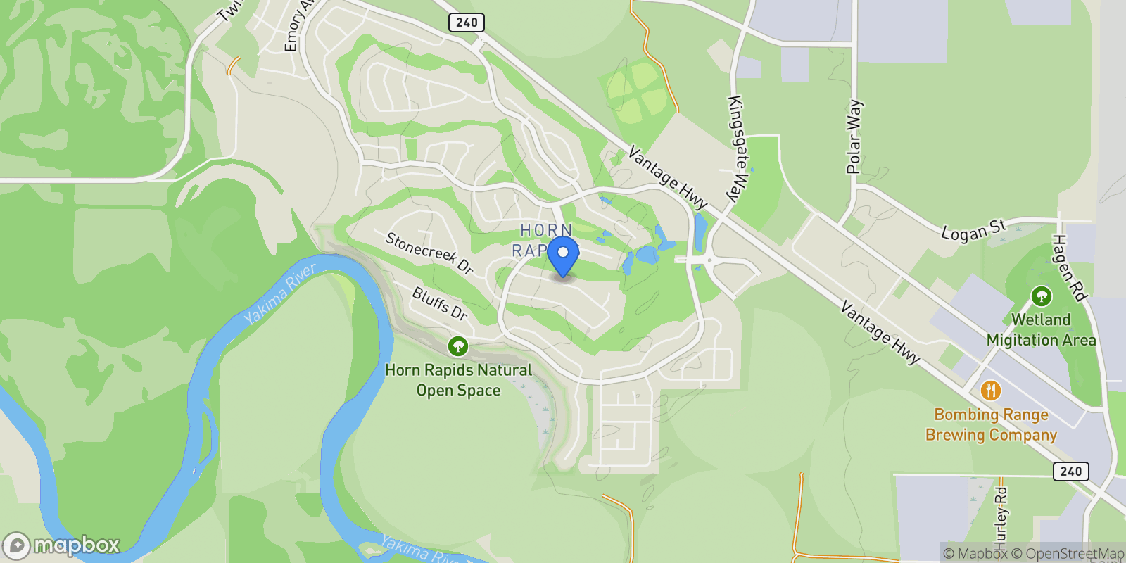 Map showing 2730 Sawgrass Loop, Richland, WA 99354, Richland, Washington, United States.