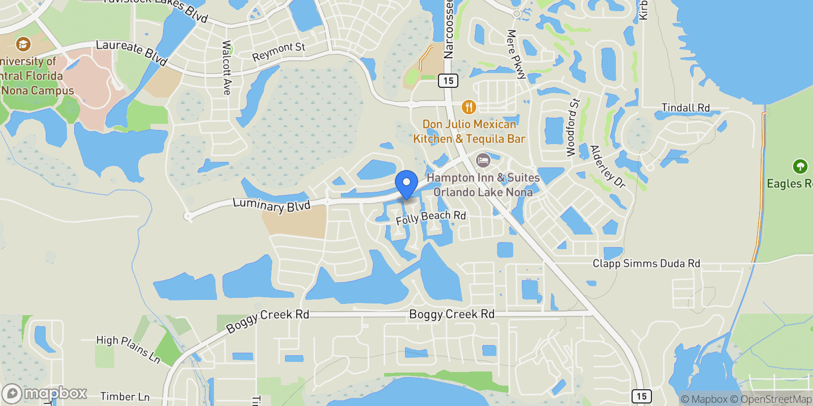 Map showing 13726 Tybee Beach Lane, Orlando, FL 32827, Orlando, Florida, United States.