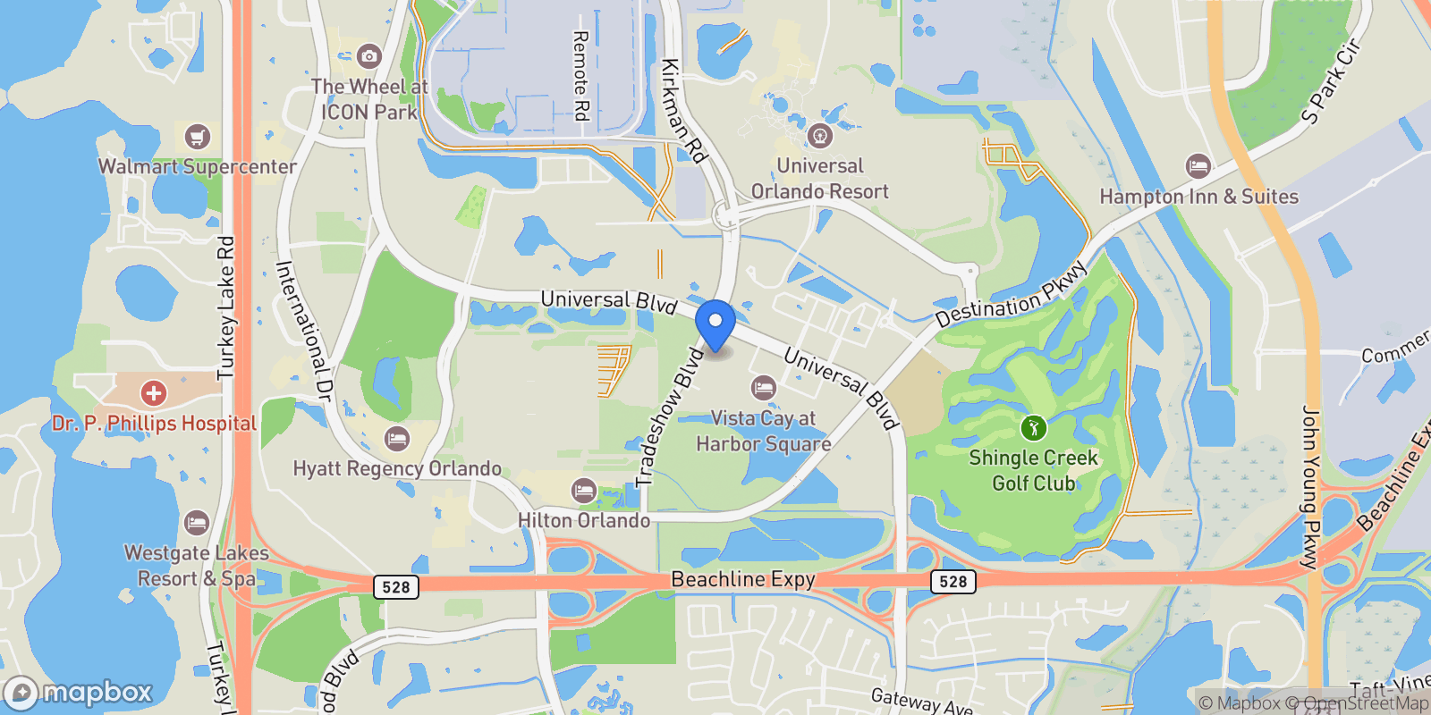 Map showing 5076 Tideview Circle , 90, Orlando, FL 32819, Orlando, Florida, United States.