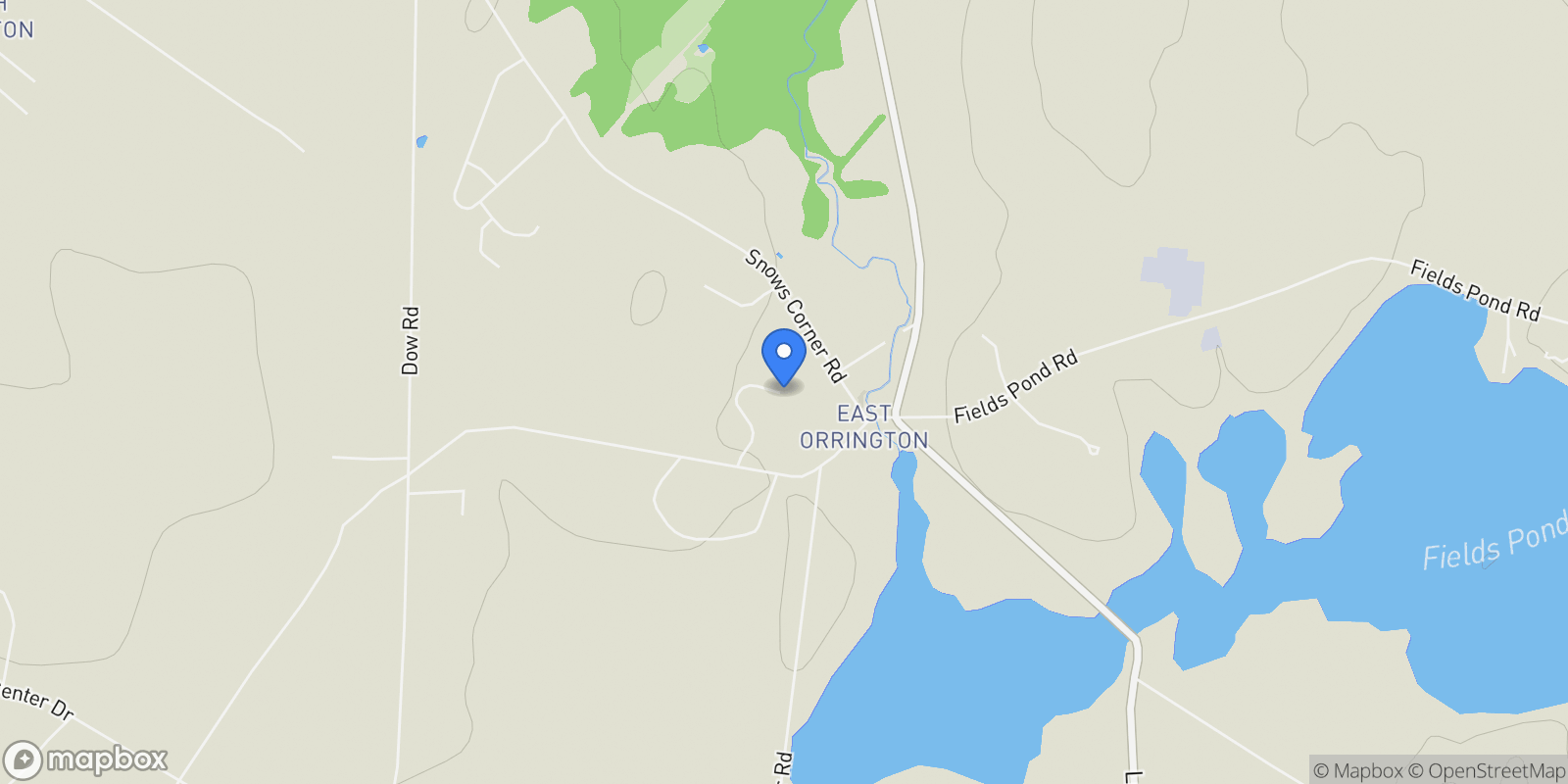 Map showing 12, 38, 61 Harvest Drive, Orrington, ME 04474, Orrington, Maine, United States.