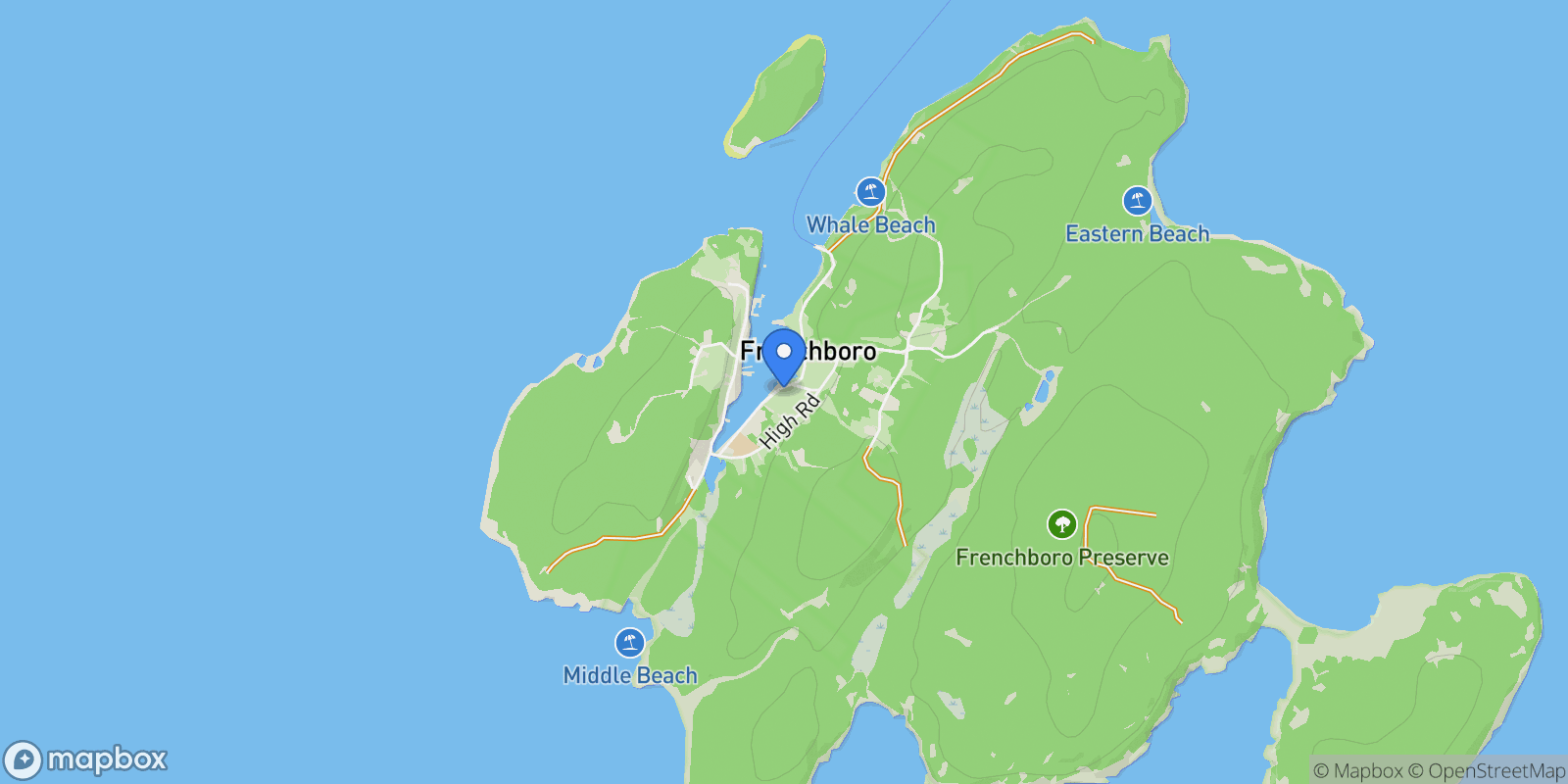 Map showing 65 East Shore Road, Frenchboro, ME 04635, Frenchboro, ME, United States.