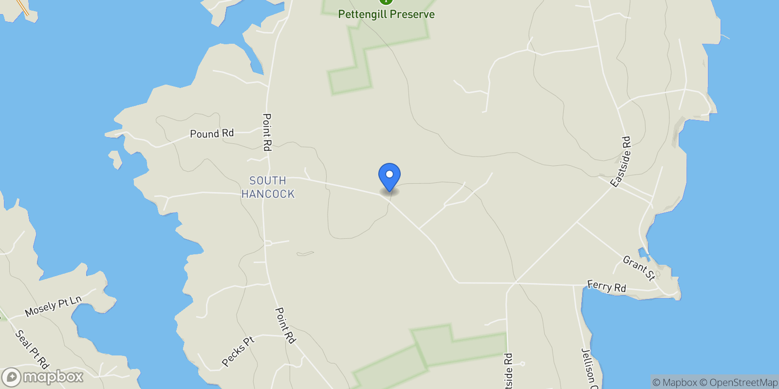Map showing 122 Cross Road, Hancock, ME 04640, Hancock, Maine, United States.