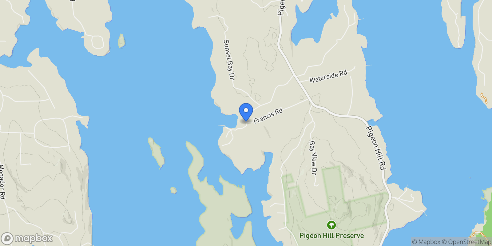 Map showing 1 Francis Road, Steuben, ME 04680, Steuben, Maine, United States.