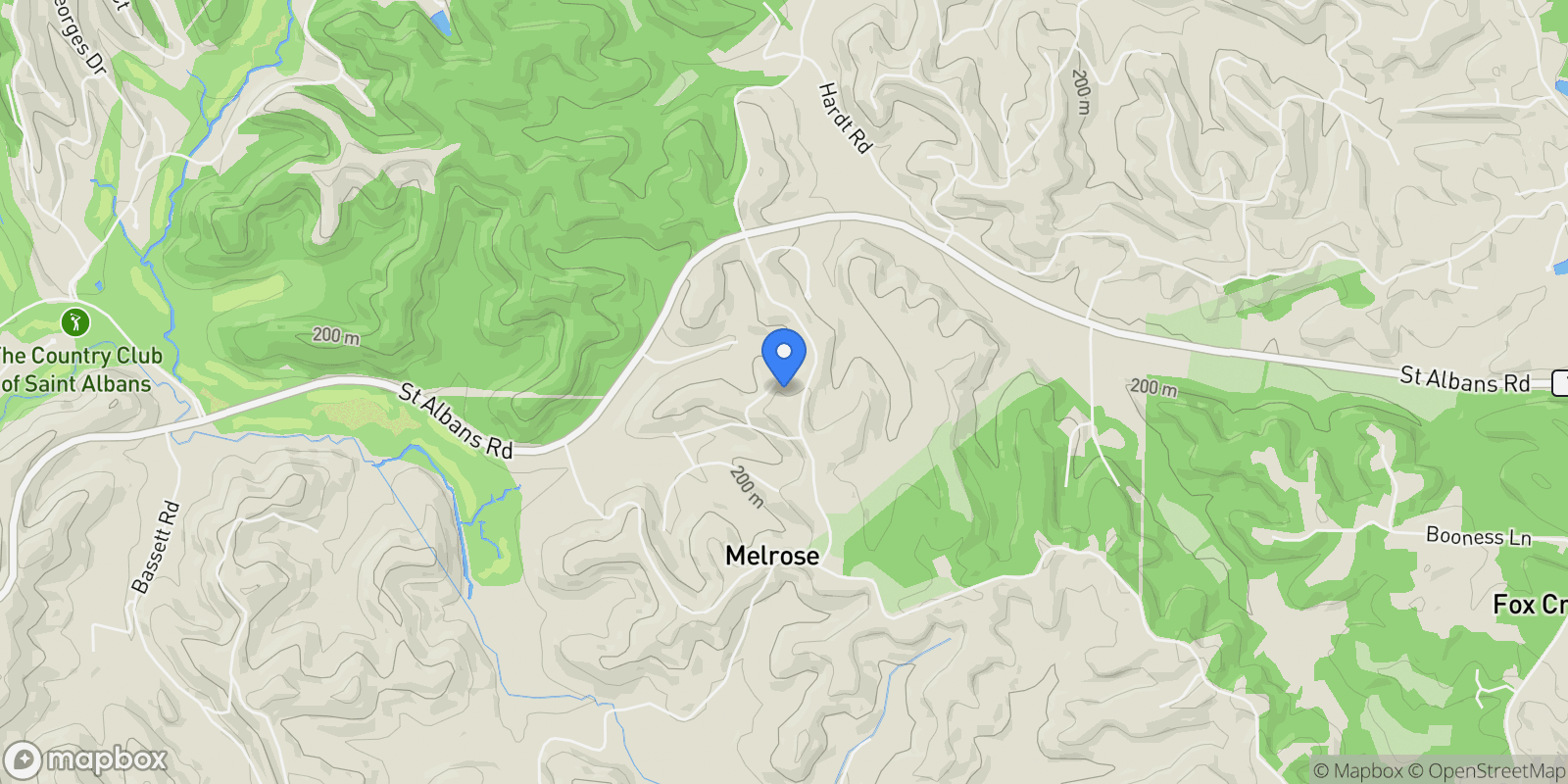 Map showing 2808 Saint Albans Forest Court , Wildwood, MO 63038, Wildwood, Missouri, United States.