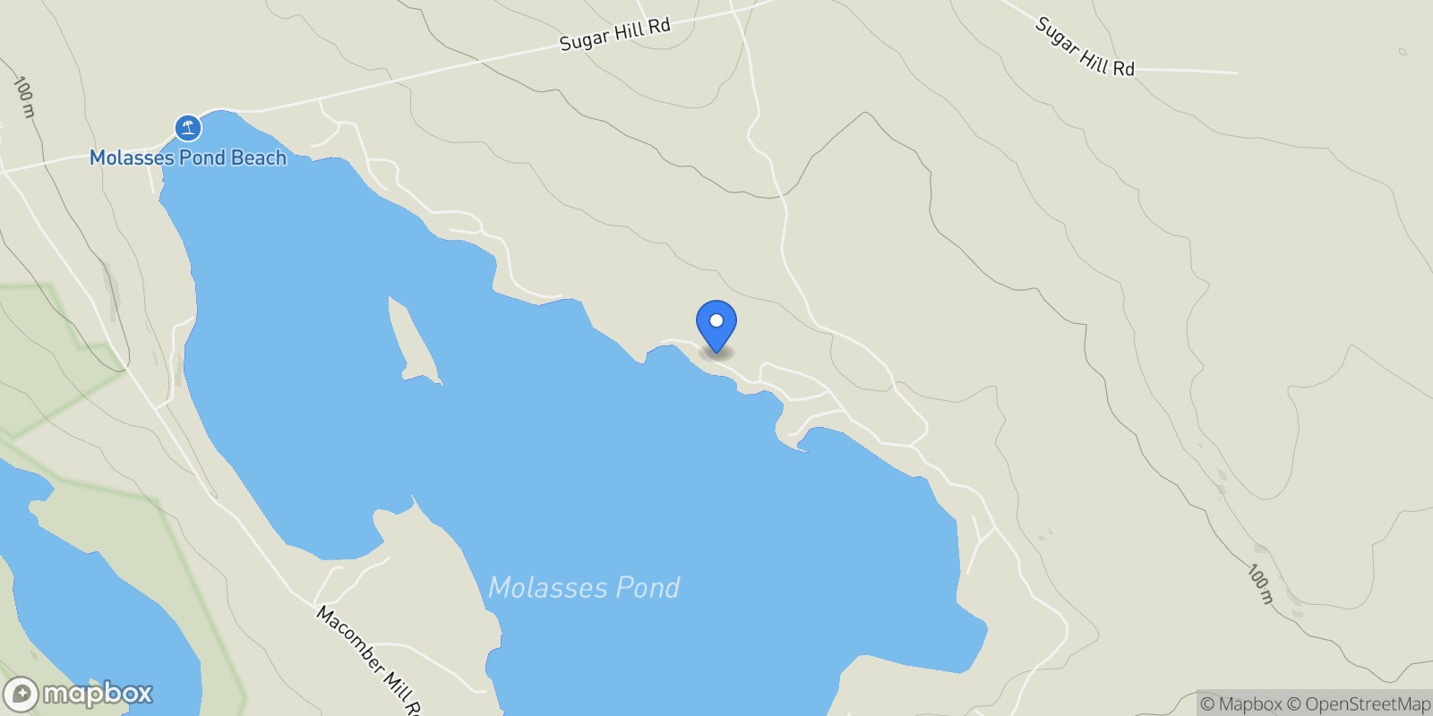 Map showing 123 Estes Way, Eastbrook, ME 04634, Franklin, Maine, United States.