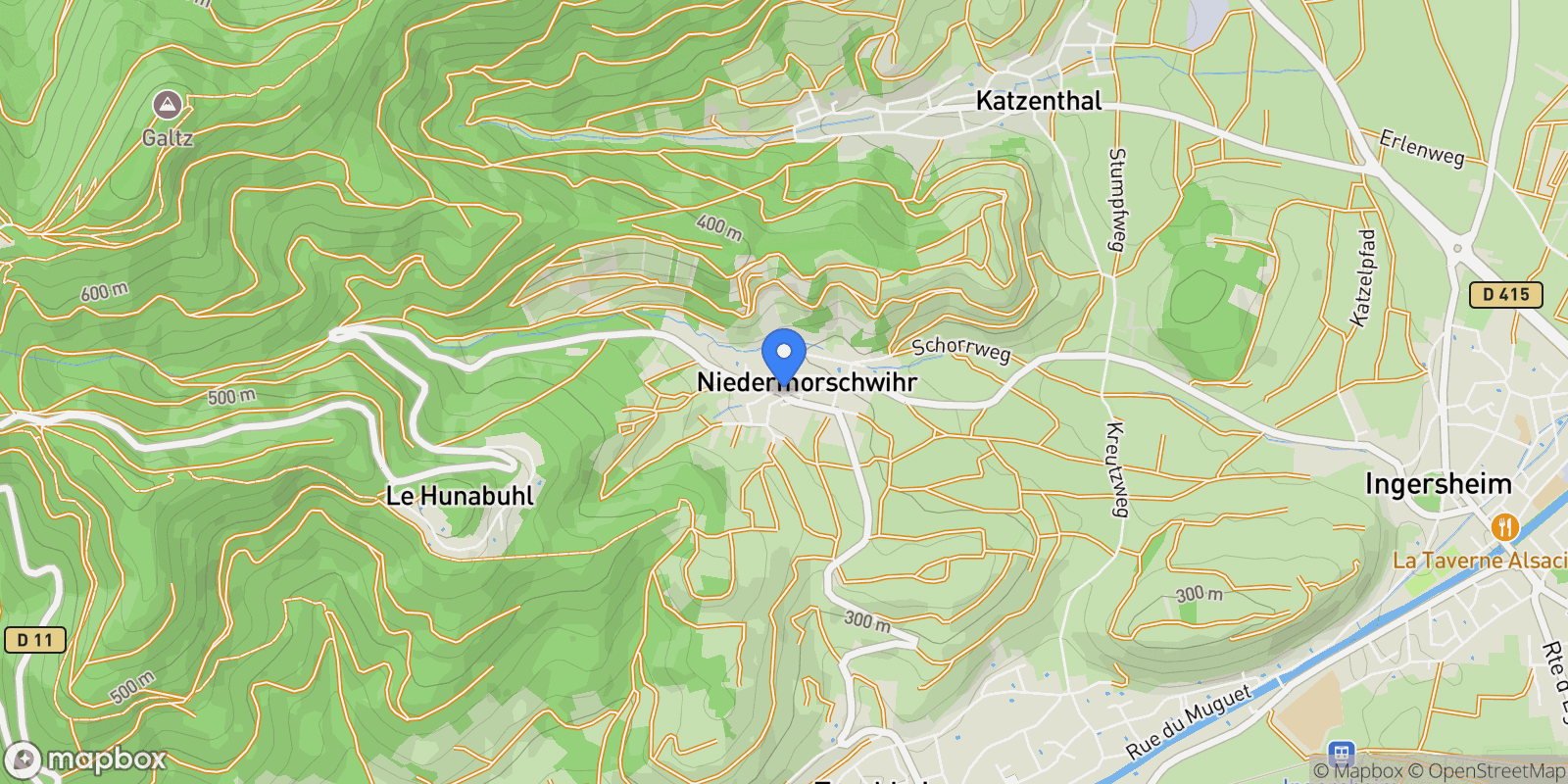 Map showing Niedermorschwihr, Niedermorschwihr, Niedermorschwihr, Grand Est, France.