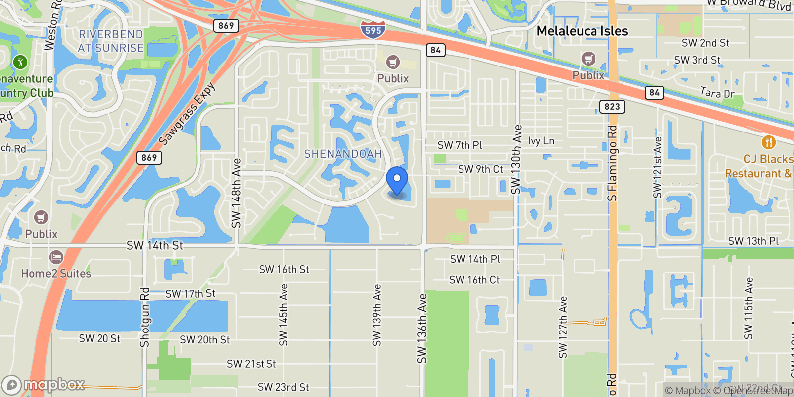 Map showing Davie, Florida, United States.