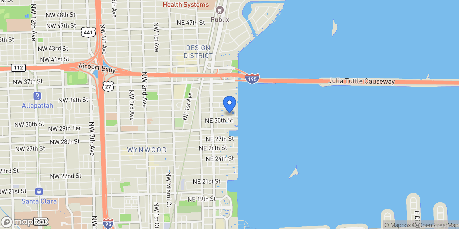 Map showing 480 NE 31st St 1705, Miami, Florida, United States.