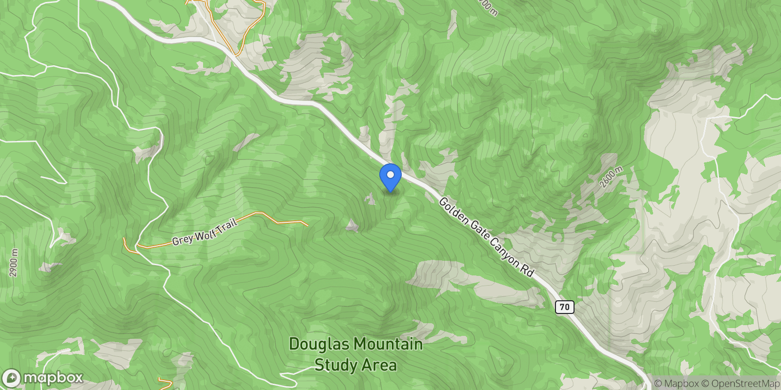 Map showing 5896 Peregrine Trl, Gold Hill, Colorado, United States.