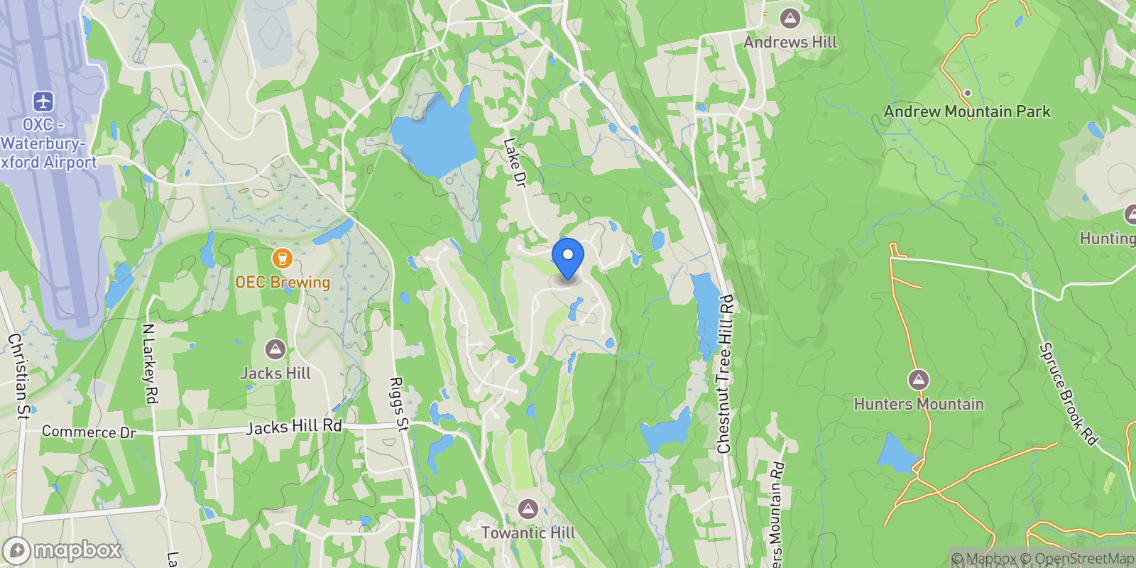 Map showing 709 Championship Drive, Oxford, Connecticut, United States.