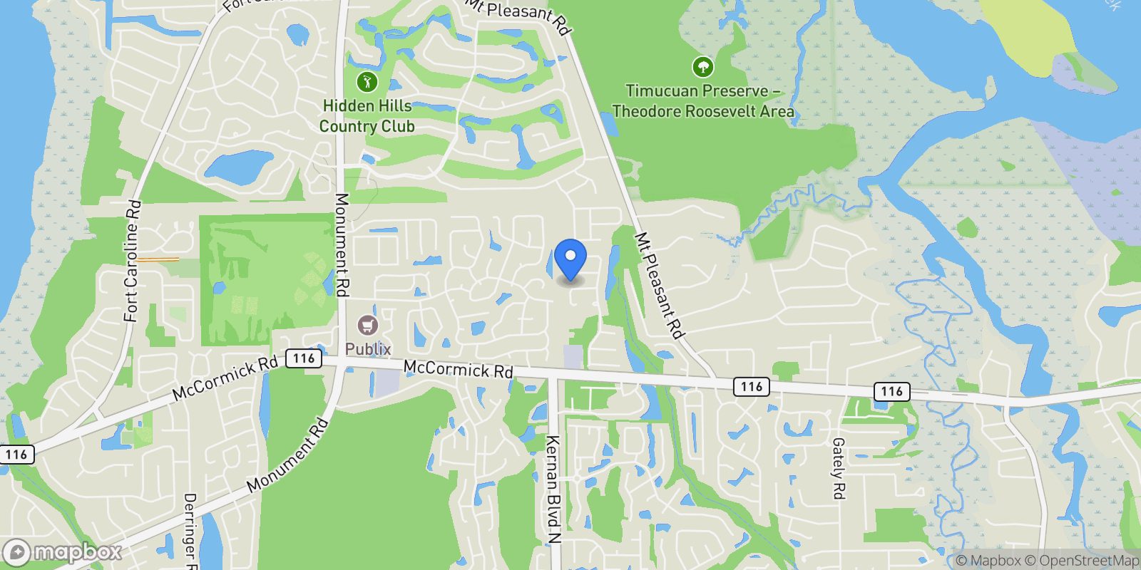 Map showing 12863 La Costa Court , Jacksonville, FL 32225, Jacksonville, Florida, United States.