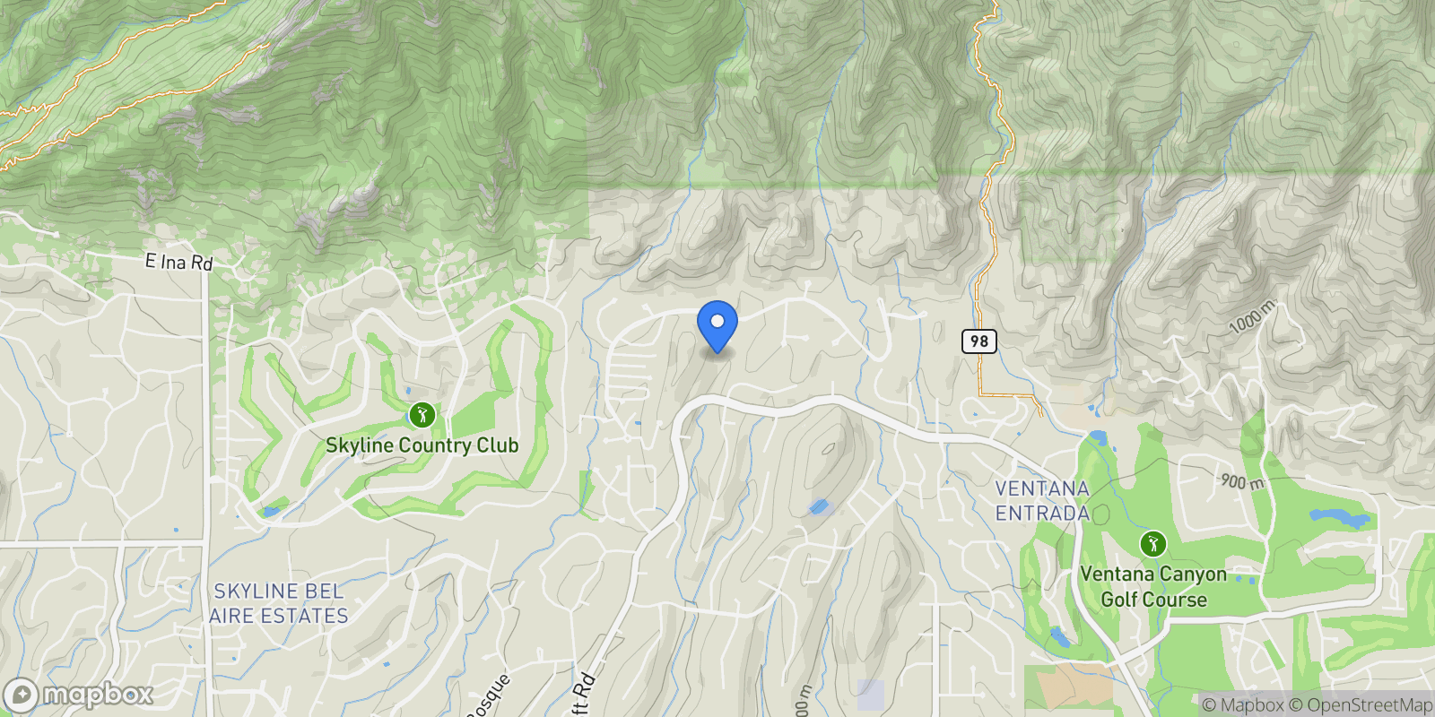 Map showing 6841 N La Place , Tucson, AZ 85750, Tucson, Arizona, United States.