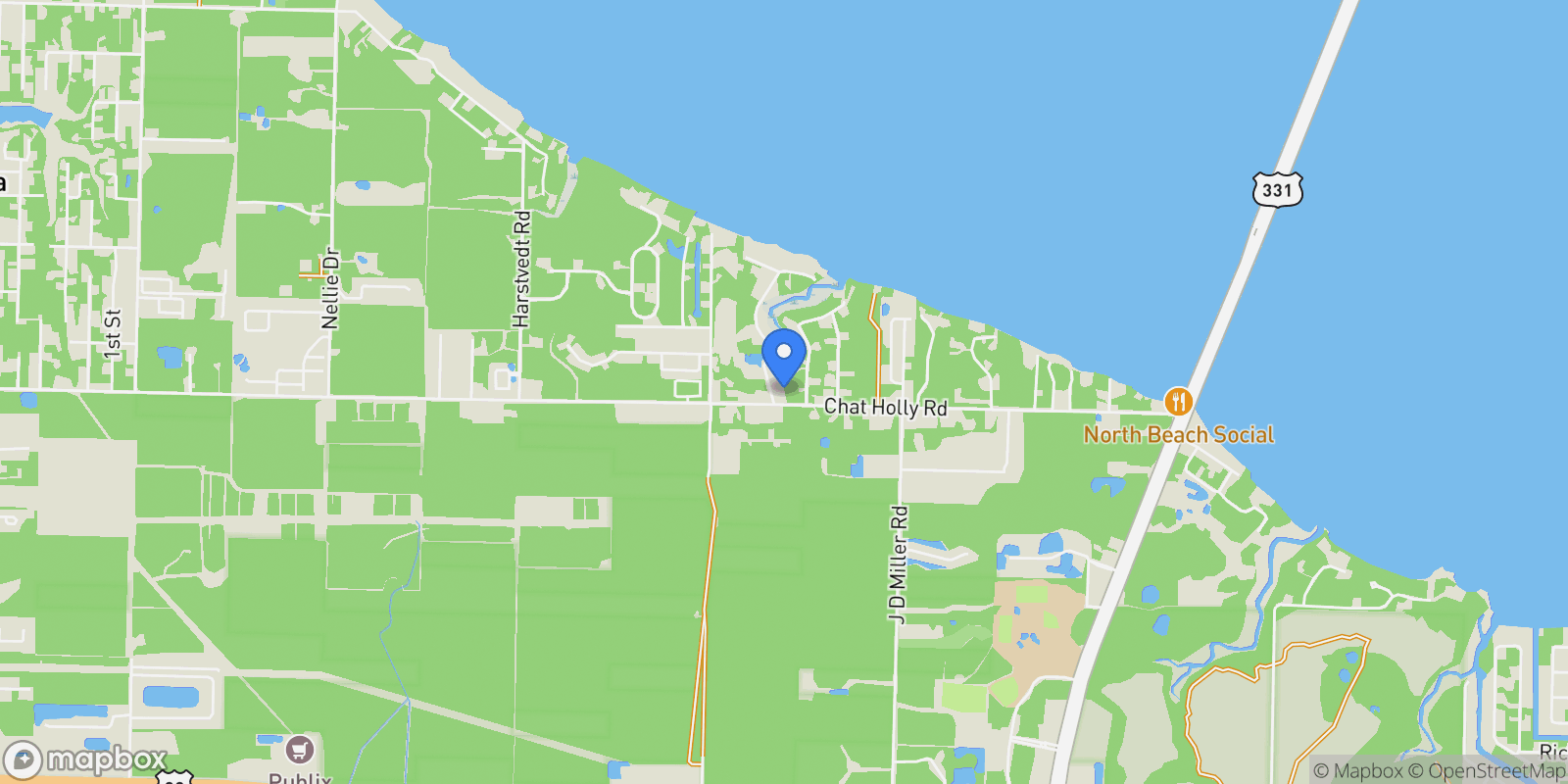 Map showing Santa Rosa Beach, Florida, United States.