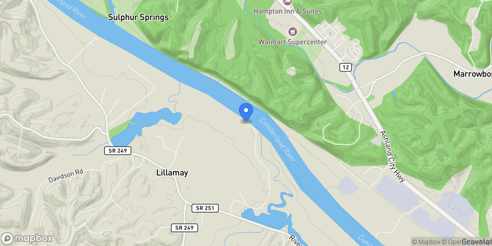 Map showing 1234 Lakeside Dr, Pegram, Tennessee, United States.