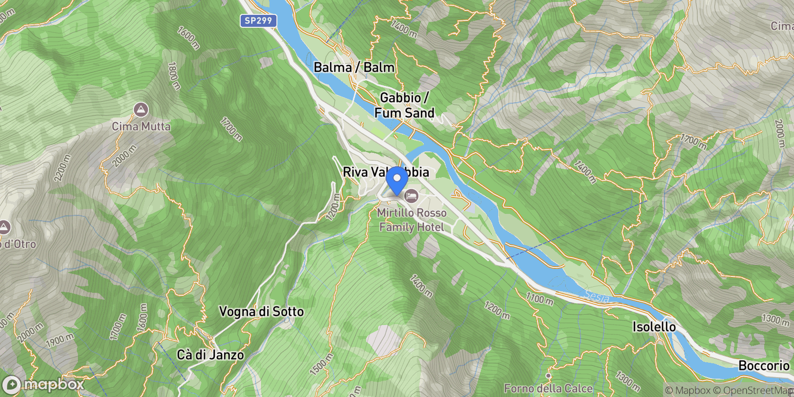 Map showing Via Giacomo Matolo, Gabbio, Piedmont, Italy.