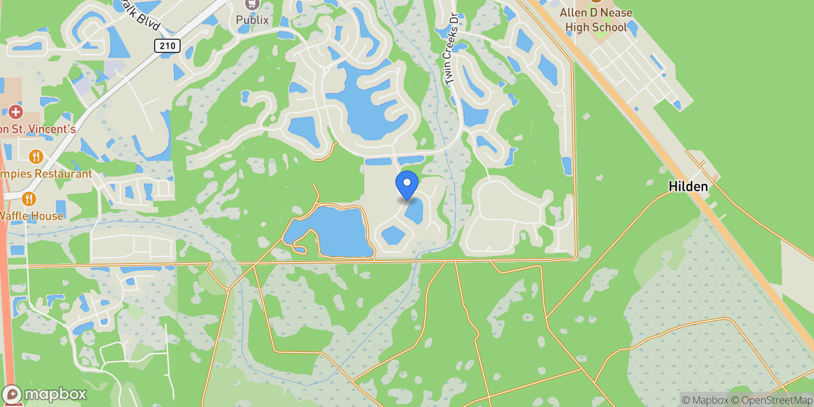 Map showing 29 Stargaze Lane , St. Augustine, FL 32095, St. Augustine, Florida, United States.
