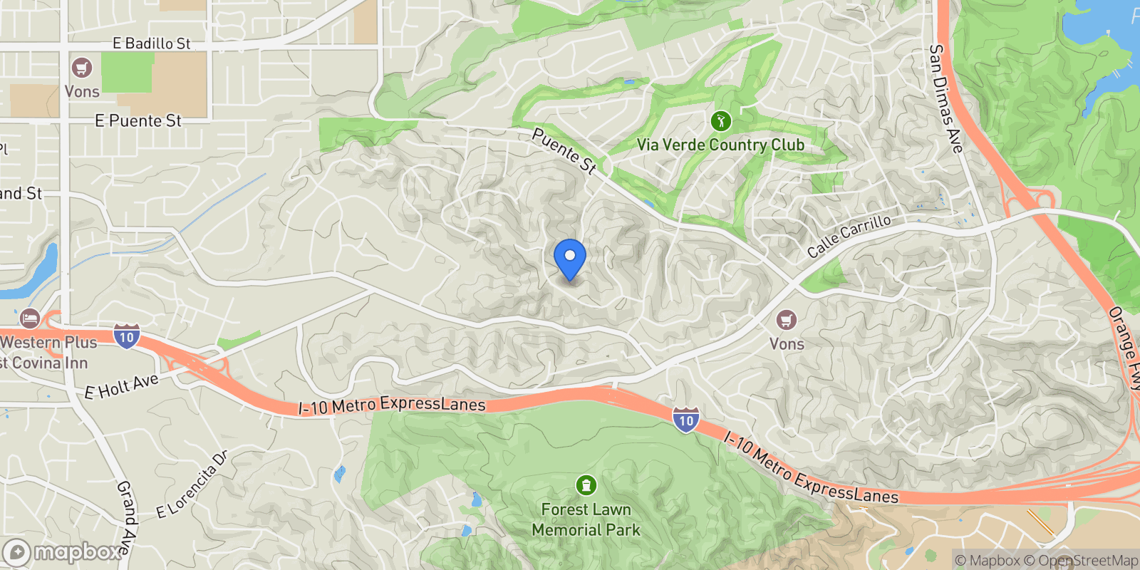 Map showing 0 Calle Cristina, San Dimas, CA 91773, San Dimas, California, United States.