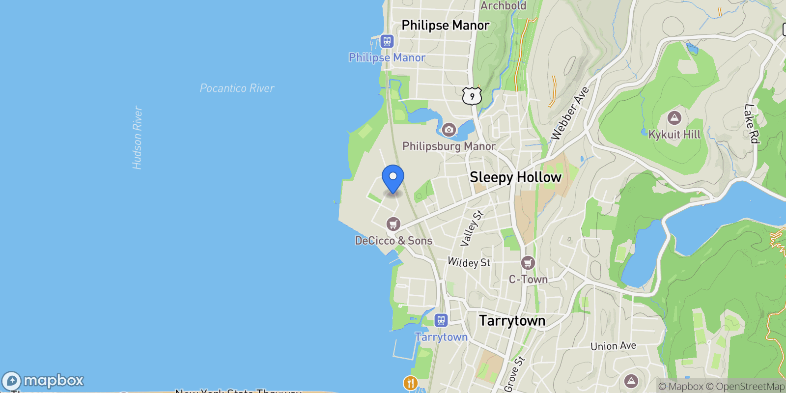 Map showing 102 Legend Drive #101, Sleepy Hollow, New York, United States.