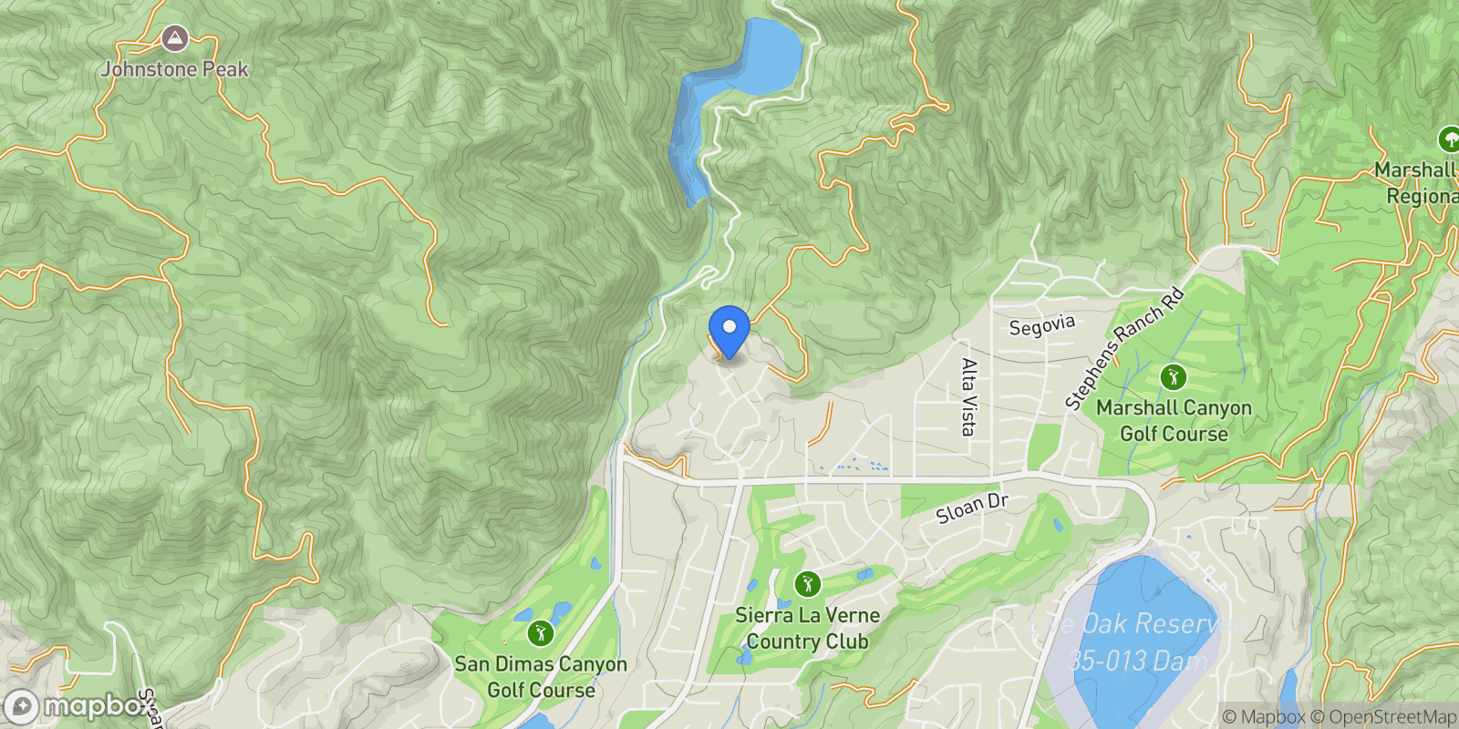 Map showing 5315 Gaymore Circle, La Verne, CA 91750, La Verne, California, United States.