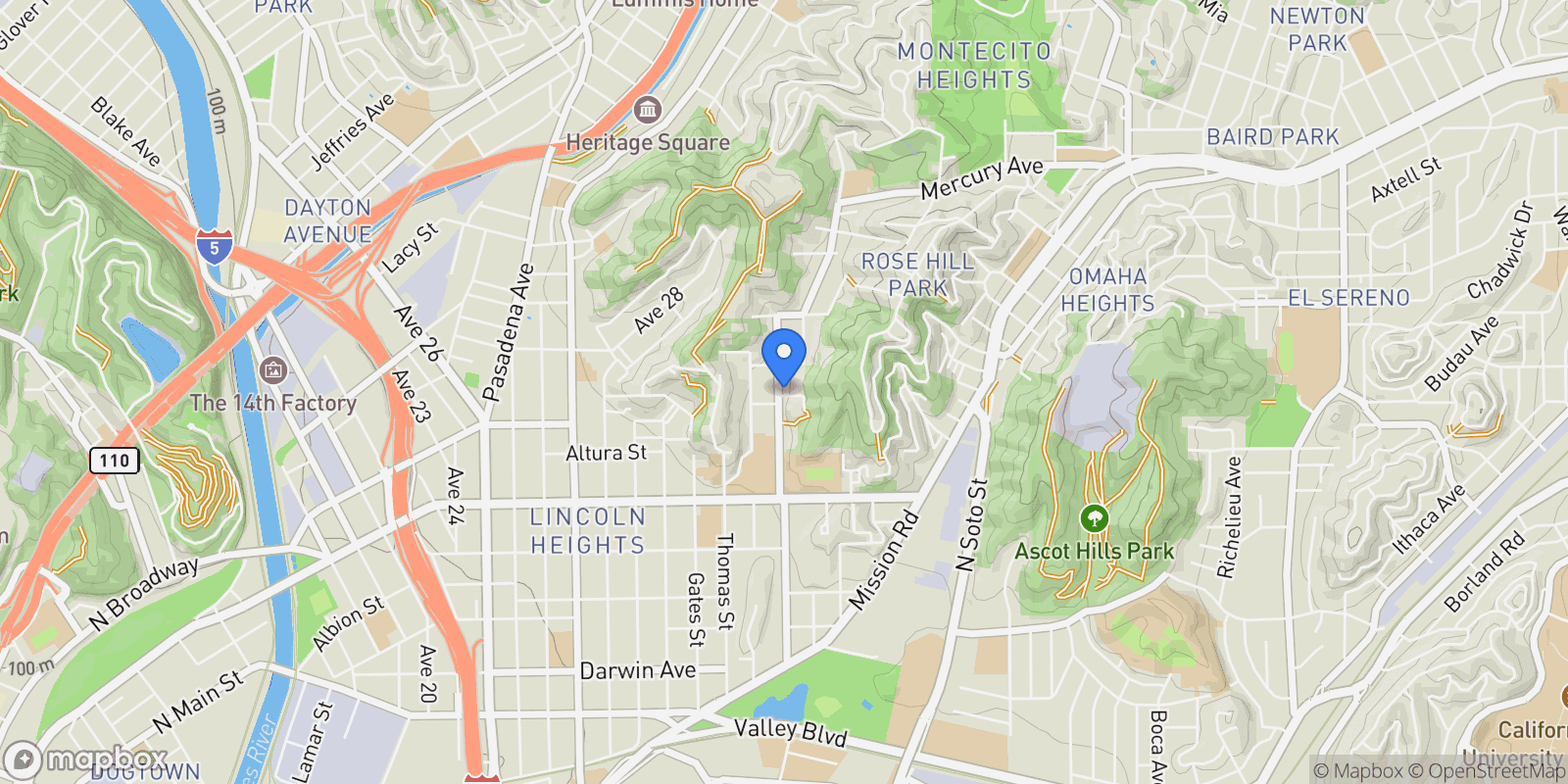 Map showing 2700 Lincoln Park Avenue, Los Angeles, CA 90031, Los Angeles, California, United States.