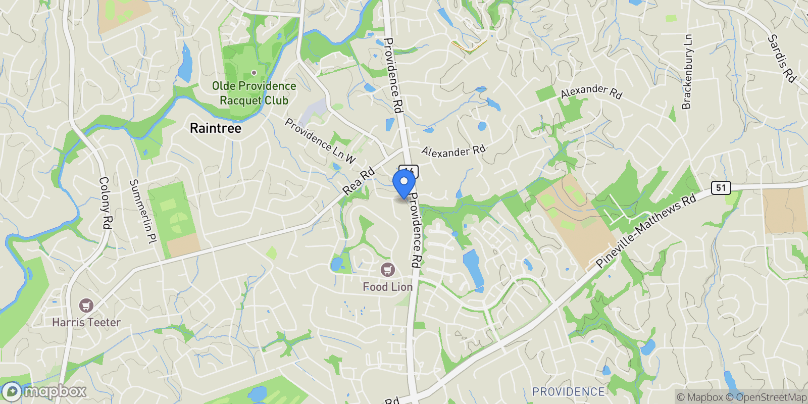 Map showing 6326 Cedar Croft Drive, Charlotte, NC 28226, Charlotte, North Carolina, United States.