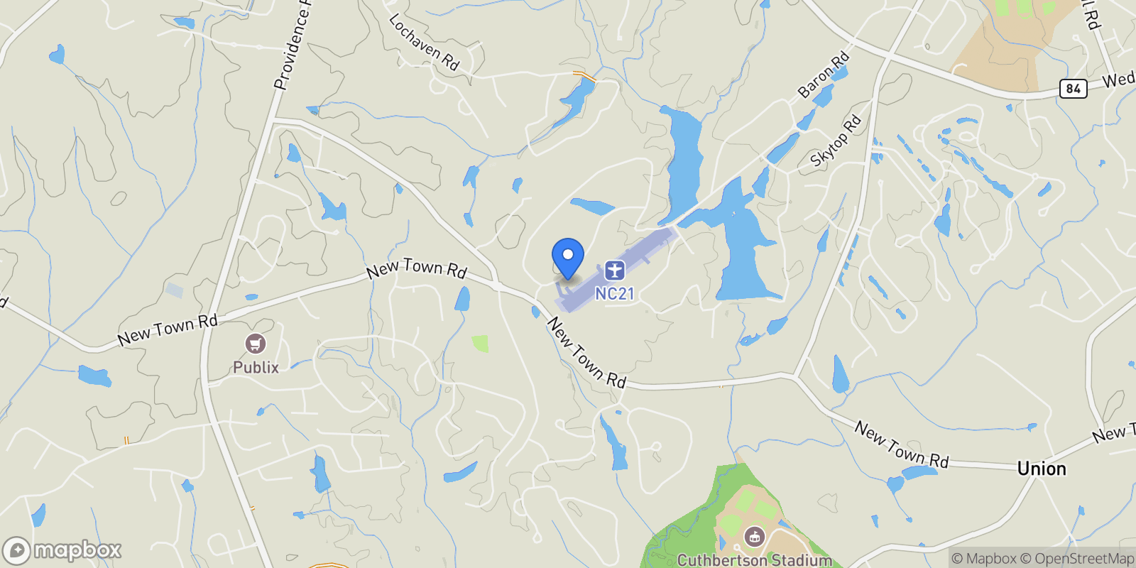 Map showing 1120 Baron Road, Waxhaw, NC 28173, Waxhaw, North Carolina, United States.