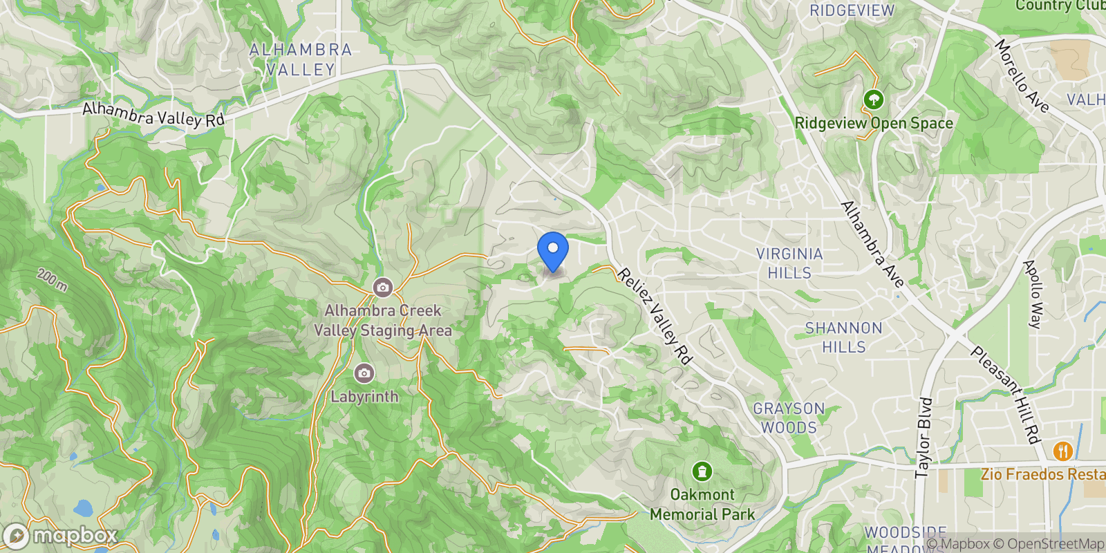 Map showing 916 Calle Verde, Martinez, California, United States.