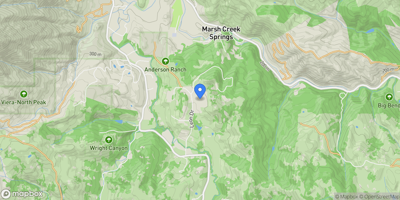 Map showing 4161 Leon Drive, Clayton, California, United States.