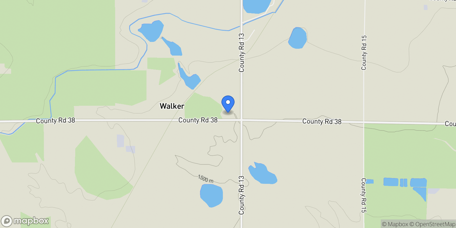 Map showing 5905 County Road 38, Platteville, Colorado, United States.