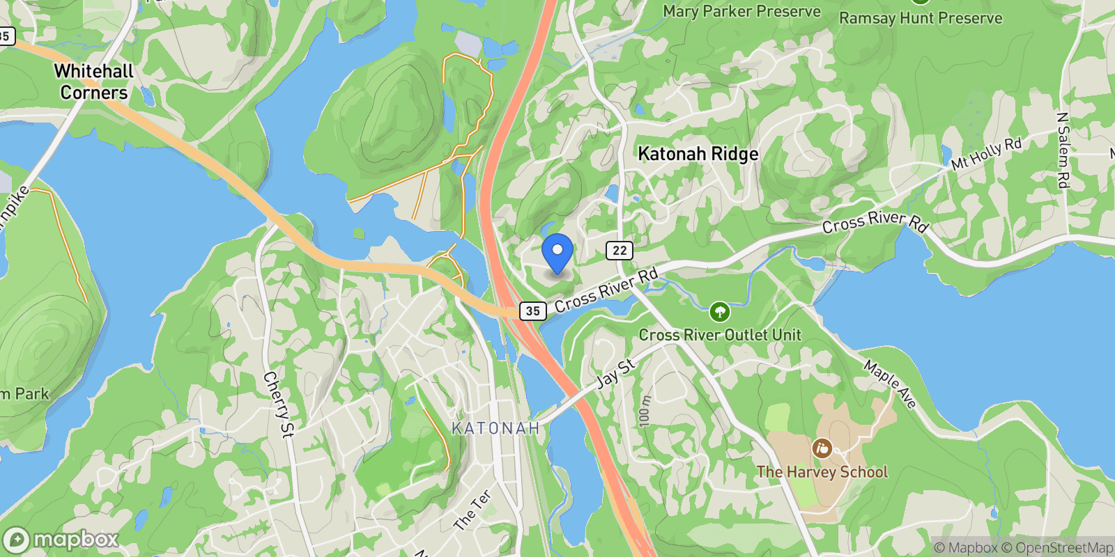 Map showing 31 Old Deer Park Road, Katonah, New York, United States.