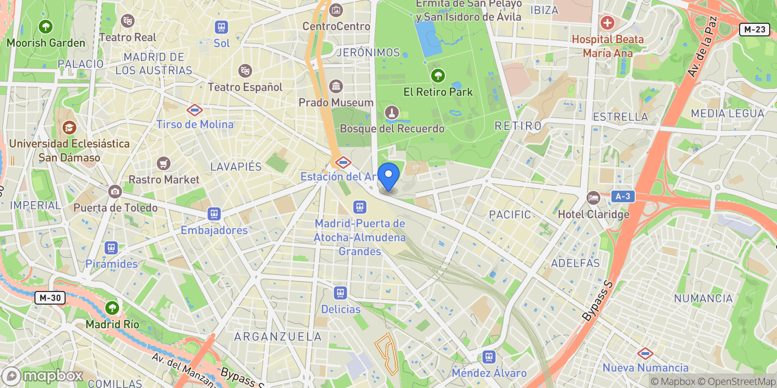 Map showing Calle de Alfonso XII, 28014, Madrid, Madrid, Madrid, Retiro, Madrid, Spain.
