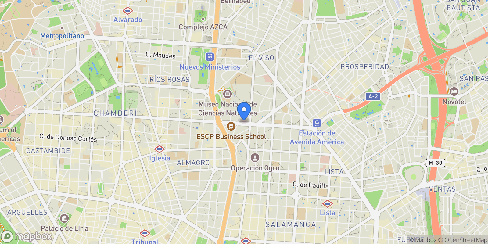 Map showing Calle de López de Hoyos, 28006, Madrid, Madrid, Madrid, Chamartín, Madrid, Spain.
