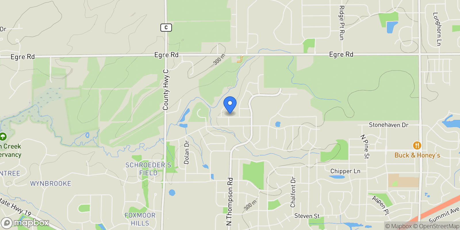Map showing 2260 Lonnie, Sun Prairie, Wisconsin, United States.