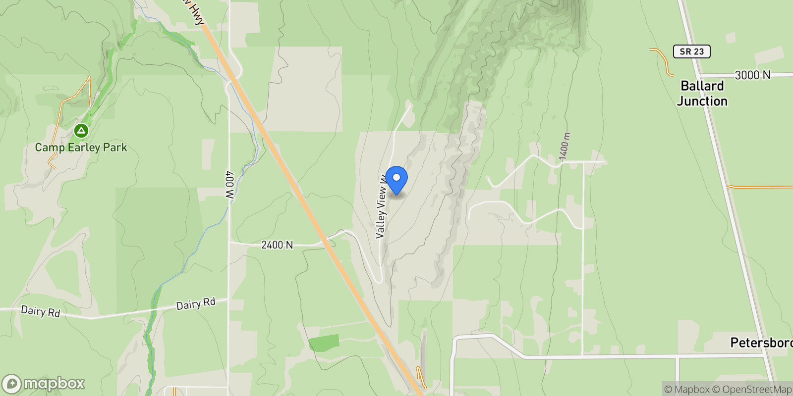 Map showing 2666 VALLEY VW W, Mendon, Utah, United States.