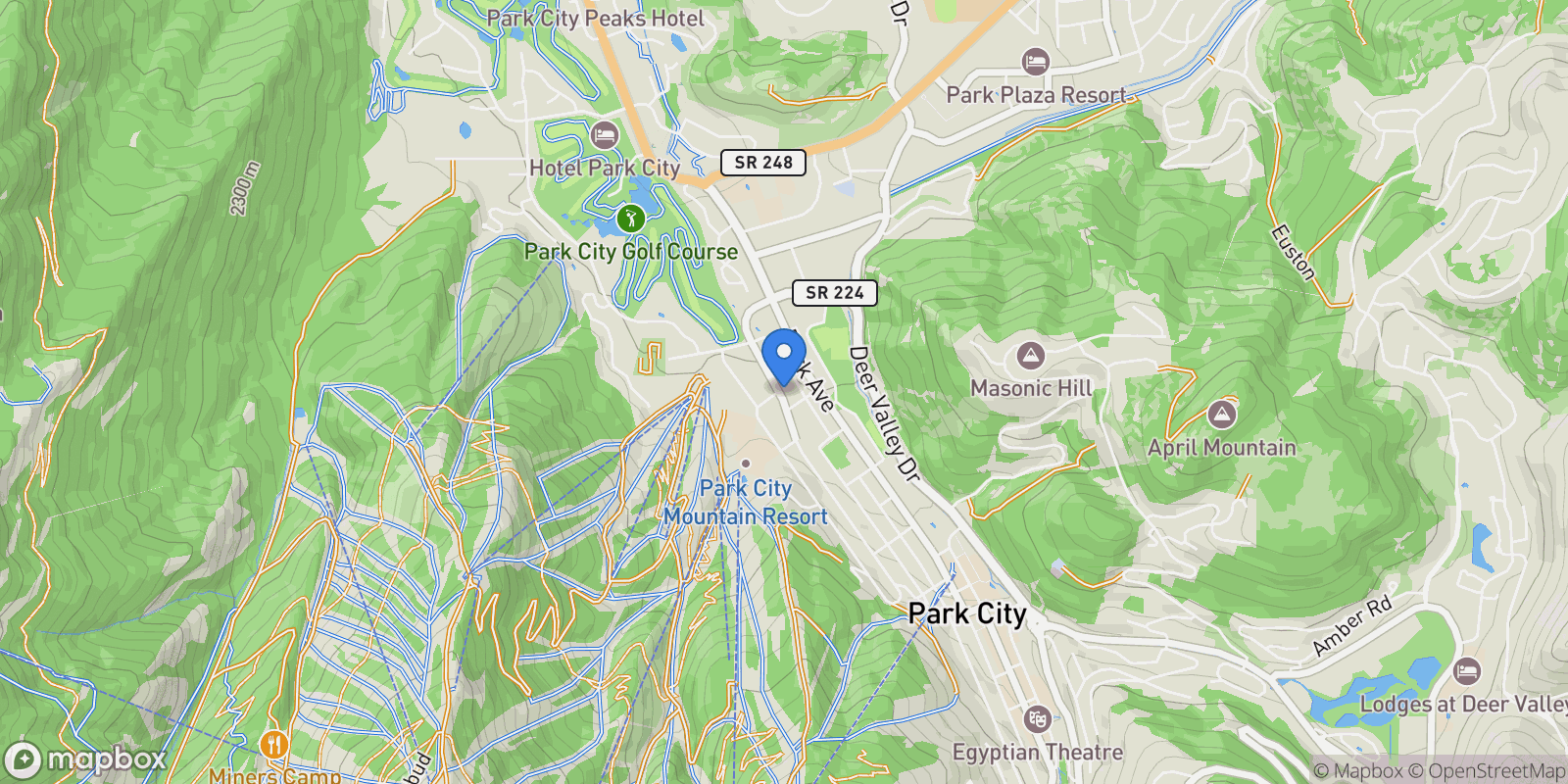 Map showing 1412 EMPIRE AVE, Park City, Utah, United States.