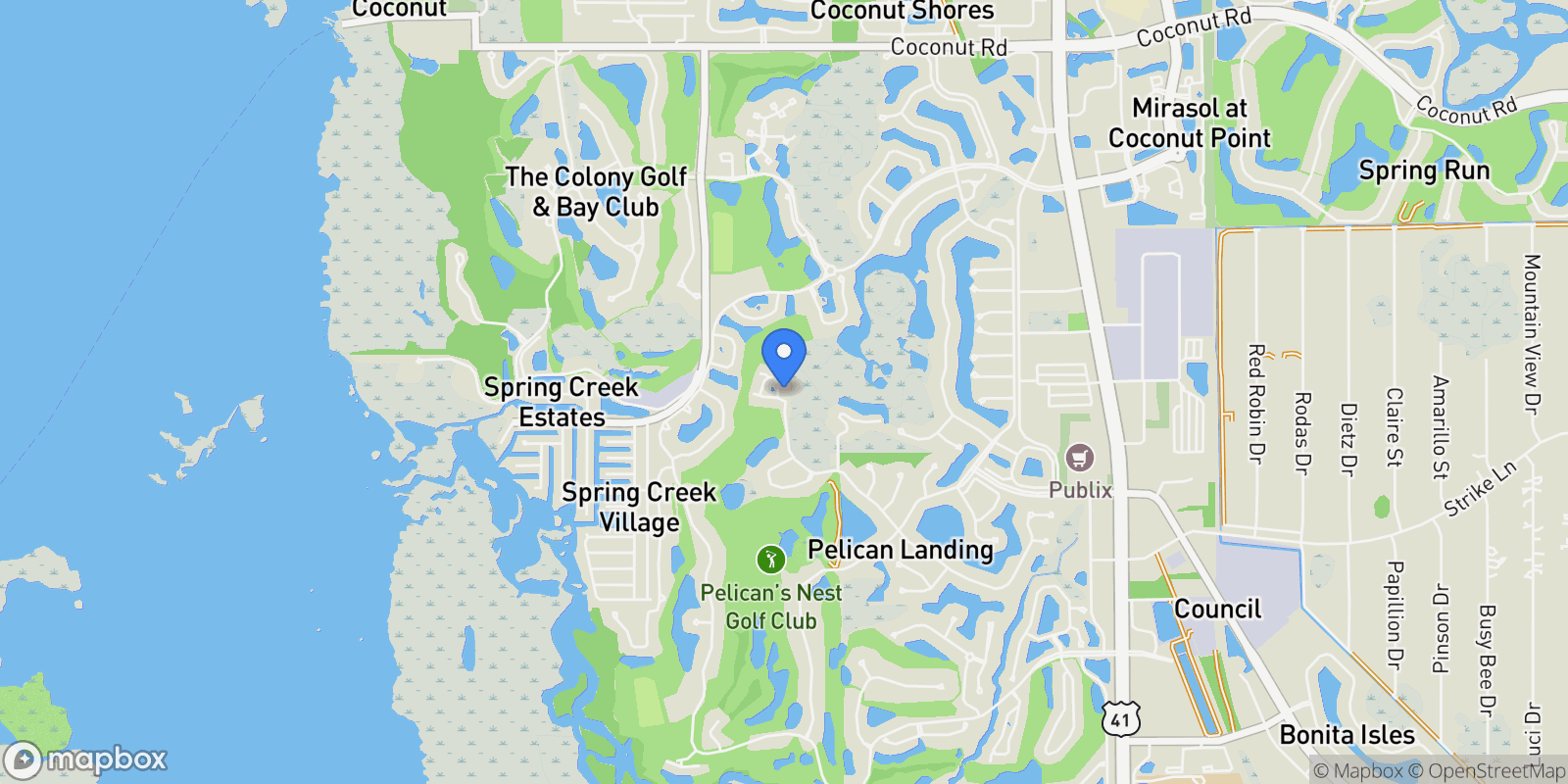 Map showing 24400 Reserve Court , 103, Bonita Springs, FL 34134, Bonita Springs, Florida, United States.